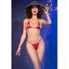 CHILIROSE CR 4840 MICRO BIKINI ROJO S M