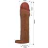 PRETTY LOVE HANI FUNDA PARA PENE CON EXTENSIaN DE 5 CM MULATO