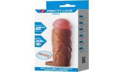 PRETTY LOVE HANI FUNDA PARA PENE CON EXTENSIaN DE 5 CM MULATO