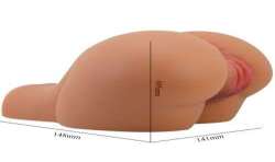 CRAZY BULL KYLIE TRASERO VIBRADOR CON VAGINA Y ANO REALaSTICO NATURAL CONTROL REMOTO