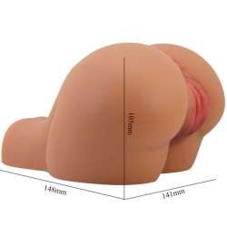 CRAZY BULL KYLIE TRASERO VIBRADOR CON VAGINA Y ANO REALaSTICO NATURAL CONTROL REMOTO