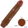 BAILE DWARF VIBRADOR REALaSTICO 21 CM MULATO