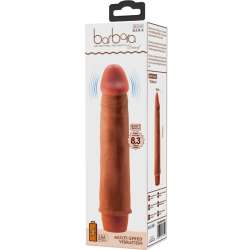 BAILE DWARF VIBRADOR REALaSTICO 21 CM MULATO