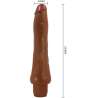 BAILE DRYAD VIBRADOR REALaSTICO 25 CM MULATO