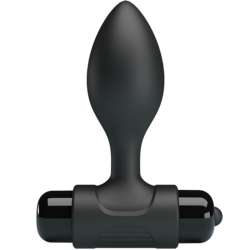 PRETTY LOVE VIBRA BUTT PLUG ANAL 10 VIBRACIONES NEGRO
