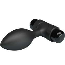 PRETTY LOVE VIBRA BUTT PLUG ANAL 10 VIBRACIONES NEGRO