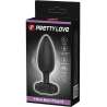 PRETTY LOVE VIBRA BUTT PLUG 2 PLUG ANAL 10 VIBRACIONES NEGRO