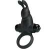 PRETTY LOVE ANILLO VIBRADOR ESTIMULADOR RABBIT CLaTORIS 10 VIBRACIONES NEGRO