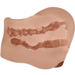 CRAZY BULL MILA TRASERO VIBRADOR CON VAGINA Y ANO REALaSTICO NATURAL CONTROL REMOTO