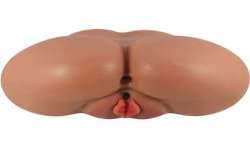 CRAZY BULL LUNA TRASERO VIBRADOR CON VAGINA Y ANO REALaSTICO NATURAL CONTROL REMOTO