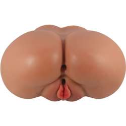 CRAZY BULL LUNA TRASERO VIBRADOR CON VAGINA Y ANO REALaSTICO NATURAL CONTROL REMOTO