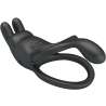 PRETTY LOVE SETH DOBLE ANILLO VIBRADOR RABBIT 7 VIBRACIONES NEGRO