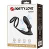 PRETTY LOVE EMONI ANILLO PENE PLUG ANAL 12 VIBRACIONES NEGRO
