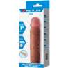 PRETTY LOVE NILE FUNDA PARA PENE CON EXTENSIaN DE 25 CM MULATO