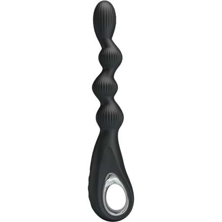 PRETTY LOVE FEDERER VIBRADOR ANAL 12 VIBRACIONES NEGRO