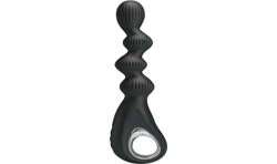 PRETTY LOVE FEDERER VIBRADOR ANAL 12 VIBRACIONES NEGRO
