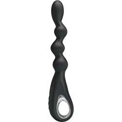 PRETTY LOVE FEDERER VIBRADOR ANAL 12 VIBRACIONES NEGRO