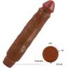 BAILE JACK VIBRADOR REALaSTICO 26 CM MULATO