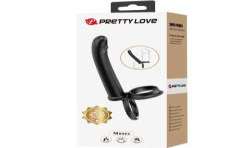 PRETTY LOVE MOSES ANILLO DOBLE PENE PARA DONLE PENETACIaN NEGRO