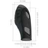 PRETTY LOVE LICH VIBRADOR DE DEDO SILICONA NEGRO