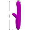 PRETTY LOVE ANGELIQUE VIBRADOR MULTIFUNCIaN ESTIMULADOR DE CLaTORIS MORADO
