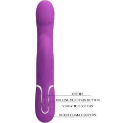 PRETTY LOVE VIBRADOR ESTIMULADOR MULTIFUNCIaN 4 EN 1 MORADO