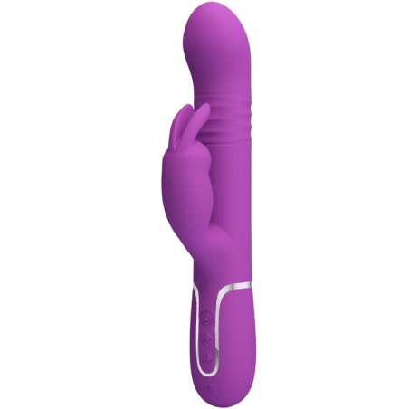 PRETTY LOVE COALE VIBRADOR RABBIT MULTIFUNCIaN 4 EN 1 MORADO