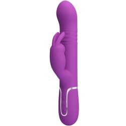 PRETTY LOVE COALE VIBRADOR RABBIT MULTIFUNCIaN 4 EN 1 MORADO