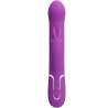 PRETTY LOVE COALE VIBRADOR RABBIT MULTIFUNCIaN 4 EN 1 MORADO