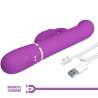 PRETTY LOVE COALE VIBRADOR RABBIT MULTIFUNCIaN 4 EN 1 MORADO