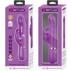 PRETTY LOVE COALE VIBRADOR RABBIT MULTIFUNCIaN 4 EN 1 MORADO