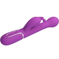 PRETTY LOVE DEJON VIBRADOR RABBIT MULTIFUNCIaN 3 EN 1 MORADO