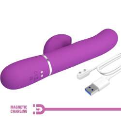 PRETTY LOVE PERLITA VIBRADOR RABBIT MULTIFUNCIaN 3 EN 1 MORADO