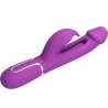 PRETTY LOVE KAMPAS VIBRADOR RABBIT MULTIFUNCIaN 3 EN 1 MORADO
