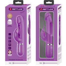 PRETTY LOVE KAMPAS VIBRADOR RABBIT MULTIFUNCIaN 3 EN 1 MORADO