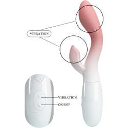 PRETTY LOVE BRIGHTY VIBRADOR PUNTO G ESTIMULADOR CLaTORIS 30 VIBRACIONES ROSA