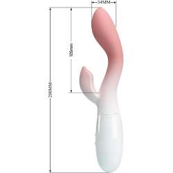 PRETTY LOVE BRIGHTY VIBRADOR PUNTO G ESTIMULADOR CLaTORIS 30 VIBRACIONES ROSA