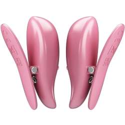 PRETTY LOVE CAILEY PINZAS PARA PEZONES 10 VIBRACIONES CONTROL REMOTO ROSA