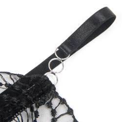 SUBBLIME 955212 BODY TRANSPARENTE CON ENCAJE HUECO NEGRO S M