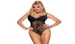 SUBBLIME 955618 BODY DE ENCAJE CON CIERRE INFERIOR NEGRO S M