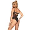 SUBBLIME 955618 BODY DE ENCAJE CON CIERRE INFERIOR NEGRO S M