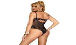SUBBLIME 955618 BODY DE ENCAJE CON CIERRE INFERIOR NEGRO S M