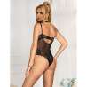 SUBBLIME 955618 BODY DE ENCAJE CON CIERRE INFERIOR NEGRO S M