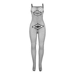 SUBBLIME 952112 BODYSTOCKING DE REJILLA CON DETALLE EN PECHO Y VIENTRE NEGRO TALLA aNICA