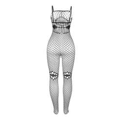 SUBBLIME 952112 BODYSTOCKING DE REJILLA CON DETALLE EN PECHO Y VIENTRE NEGRO TALLA aNICA
