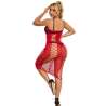 SUBBLIME 952327 VESTIDO DE REJILLA LARGO ROJO TALLA aNICA