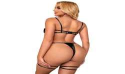 SUBBLIME 955205 SET SUJETADOR CON LAZO NEGRO AJUSTABLE L XL