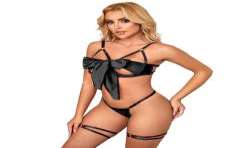 SUBBLIME 955205 SET SUJETADOR CON LAZO NEGRO AJUSTABLE L XL