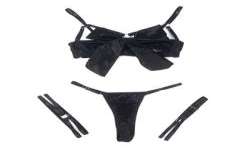 SUBBLIME 955205 SET SUJETADOR CON LAZO NEGRO AJUSTABLE L XL