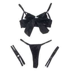 SUBBLIME 955205 SET SUJETADOR CON LAZO NEGRO AJUSTABLE L XL